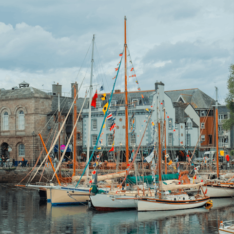 Meander through the historic Barbican district, a short walk away
