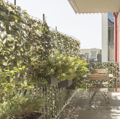 The secluded, intimate balcony