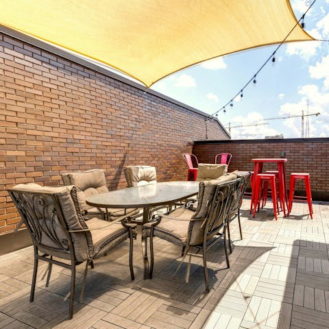Enjoy alfresco dining out on the terrace