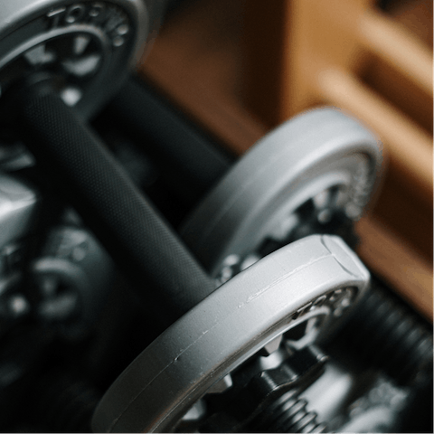 Stay on top of your fitness goals with a private workout room