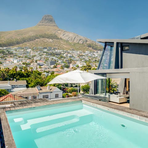 Soak up stunning views of Signal Hill from your private terrace