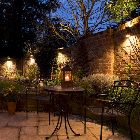 Spend a relaxing evening drinking wine on the patio
