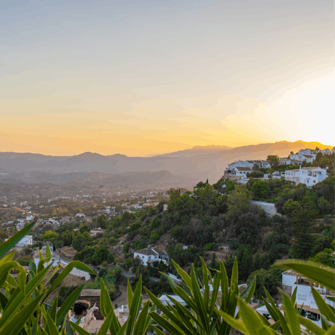 Stay just a ten-minute walk from Cala de Mijas Beach