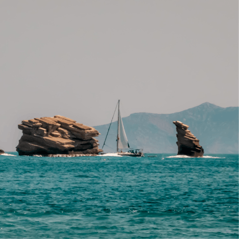 Explore the sandy beaches and crystal clear waters of Crete