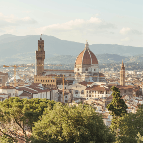 Visit the famous Duomo, about ten minutes away on foot