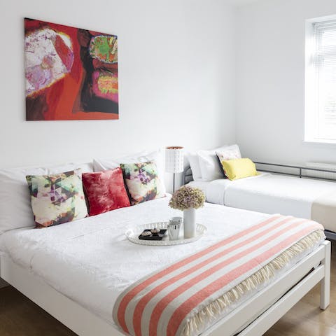 Unpack your bags and settle into the comfortable bedroom