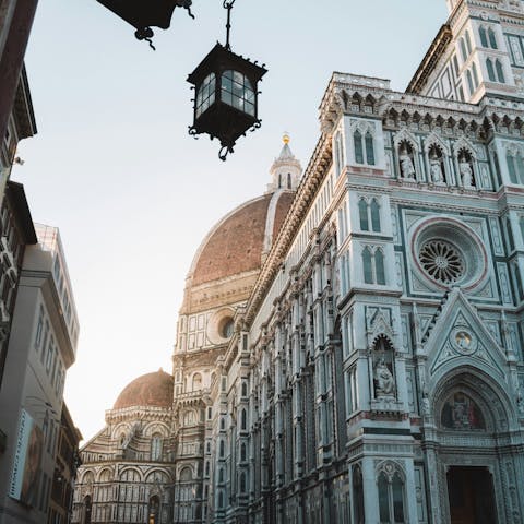 Set out for a day of sightseeing, including Florence's iconic Duomo