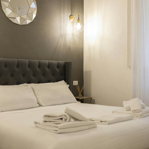 Rest your feet after a day of exploring the city in the cosy bed