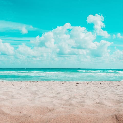 Spend a day on the sands of Spiaggia di Morgicchio, a fifteen-minute drive