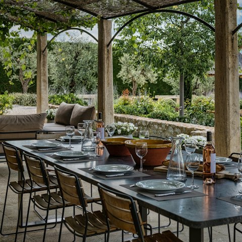 Set the table ready for a French cheese and wine night