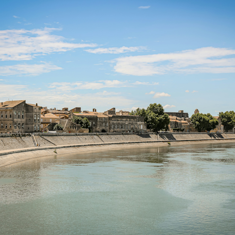 Explore Arles' Roman heritage, a short drive away