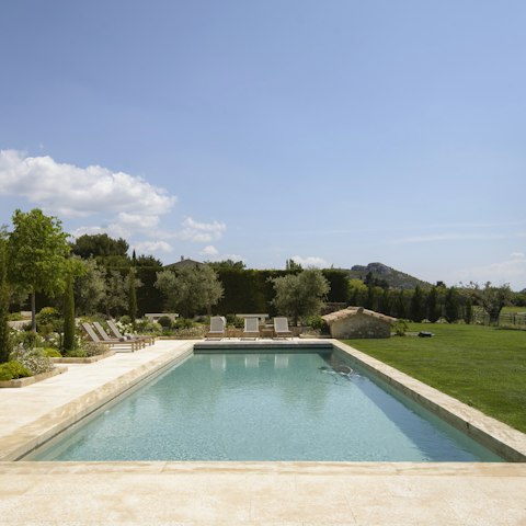Plunge into the pool and cool off with a gentle swim