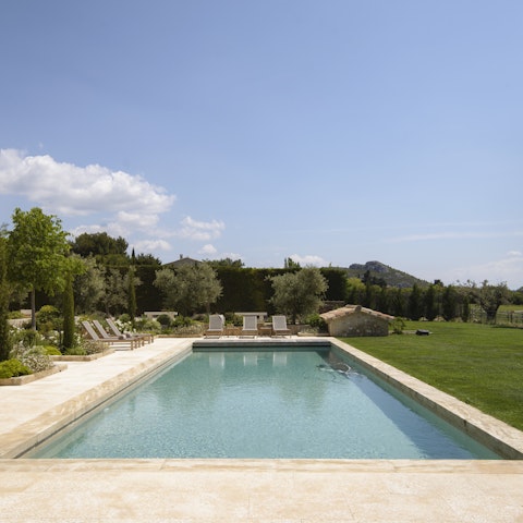 Plunge into the pool and cool off with a gentle swim