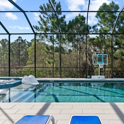 Spend blissful afternoons relaxing by the pool