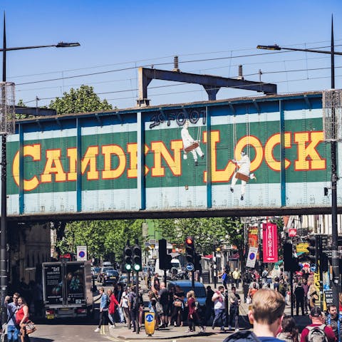 Hop on the Overground and arrive in Camden in just five minutes