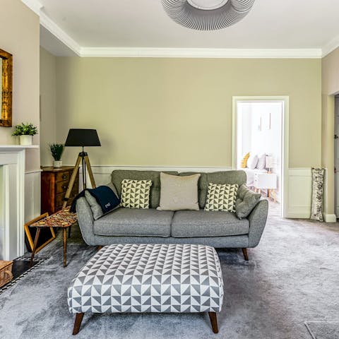 Look forward to putting your feet up with a cup of tea