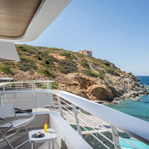 Watch the sky transform from the elevated position of the balcony