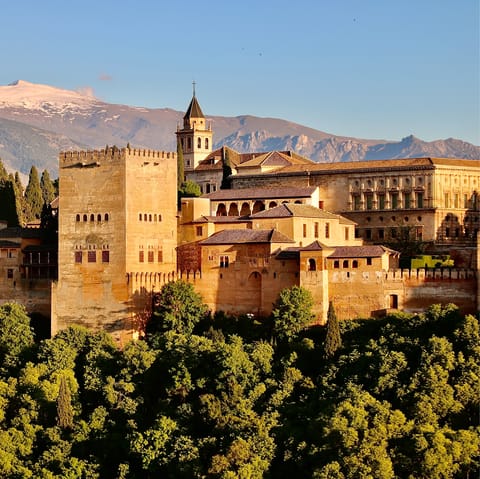 Stroll up to visit the beautiful Alhambra and admire the views over Granada