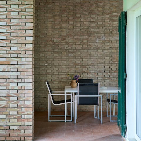 Admire the home's modernist principles, designed by architect Carlo Chiappi
