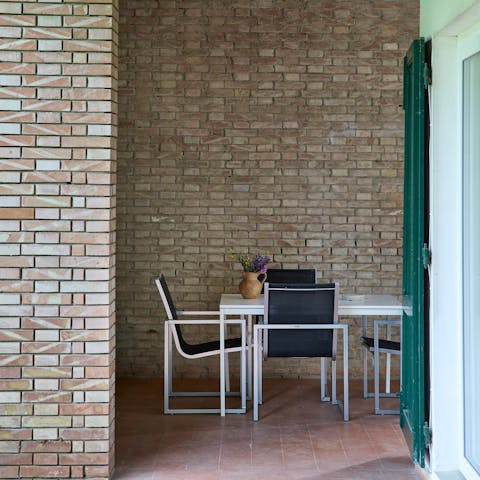 Admire the home's modernist principles, designed by architect Carlo Chiappi