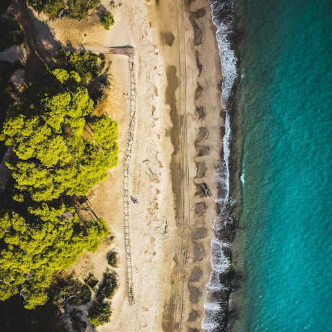 Take a day trip to Follonica, under an hour's drive away