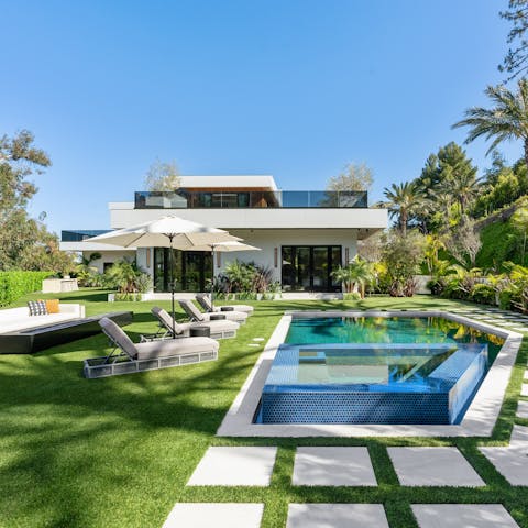 Spend relaxed days chilling by the private pool