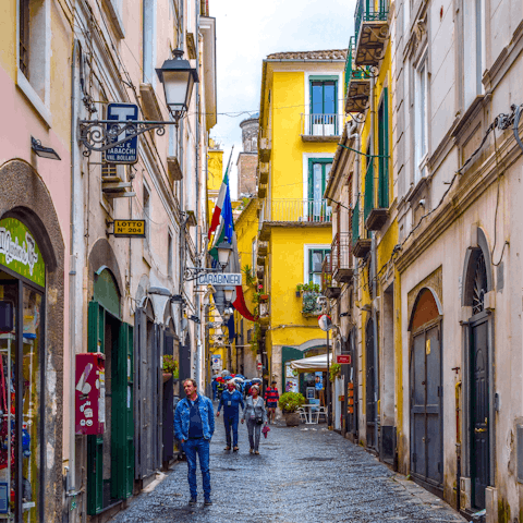 Explore ancient Salerno – a fifteen minute drive away