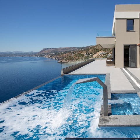 Walk to the nearest beach or relax by the private pool