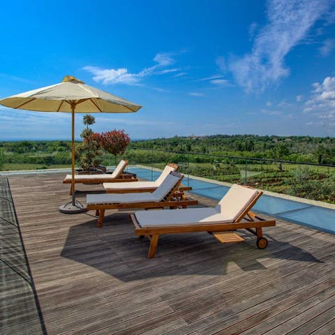 Head up to the rooftop terrace to soak up the sun and verdant, green views