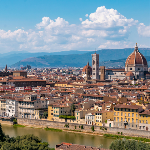 Walk ten minutes to Piazzale Michelangelo's iconic views