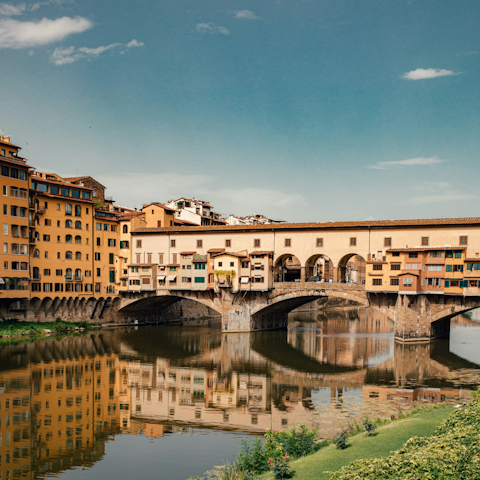 Cross the nearby Ponte Vecchio to see more of the city