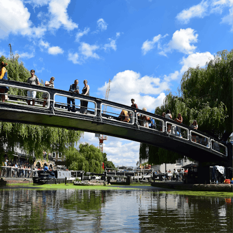 Stroll along the canal towards Camden Market