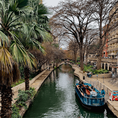 Enjoy a relaxing afternoon at the beautiful Riverwalk