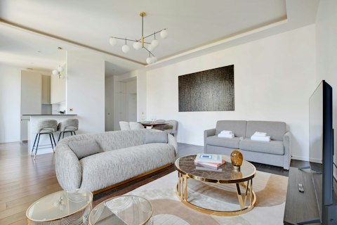 Plan your Parisian adventures in this light-filled open living space