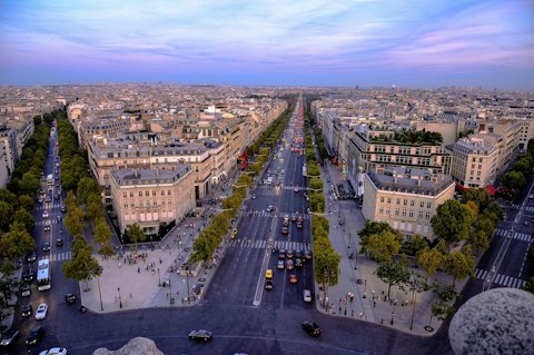 Stroll the Champs-Élysées, Paris's grand boulevard, a fifteen-minute stroll away
