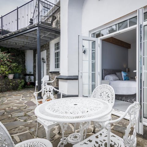 Get the barbecue smoking and enjoy an alfresco dinner on the patio