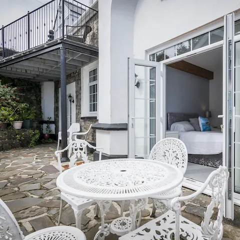 Get the barbecue smoking and enjoy an alfresco dinner on the patio