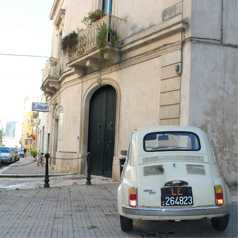 Discover the historic town of Poggiardo – an eleven-minute drive away