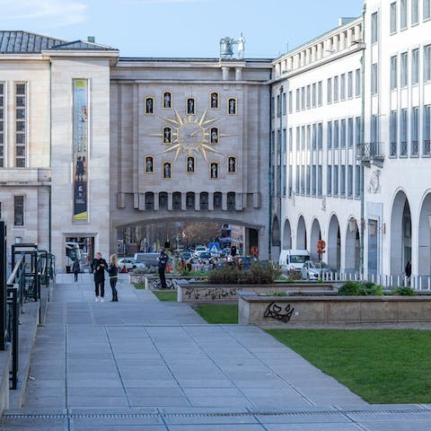Do the rounds of Brussels' ever-growing art scene with an array of galleries nearby