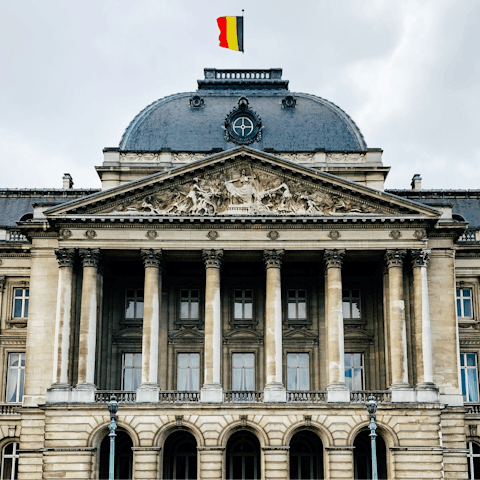 Admire the notable history and architecture of the Palais de Bruxelles