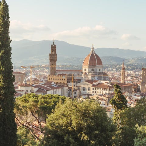 Take a day trip to Florence, about 30 kilometres away