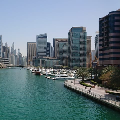 Blaze a trail into Dubai, you'll be there in less than an hour's drive