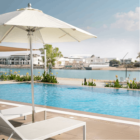 Beat the heat down at the shared pool