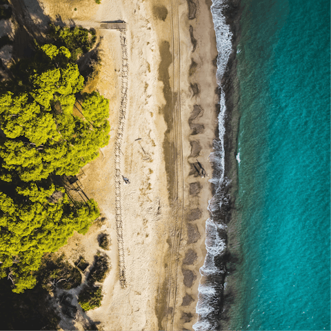 Pack a beach bag and head to nearby Follonica