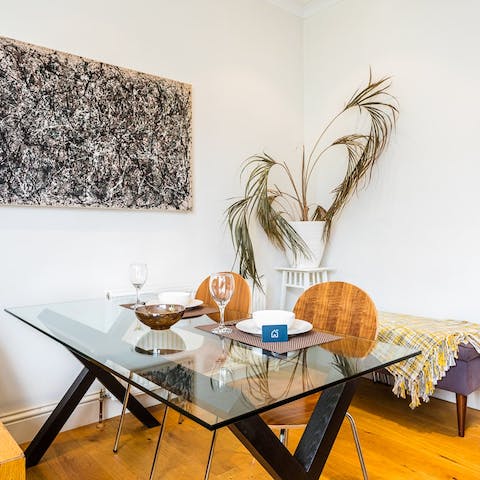 Tuck into delicious homemade meals together