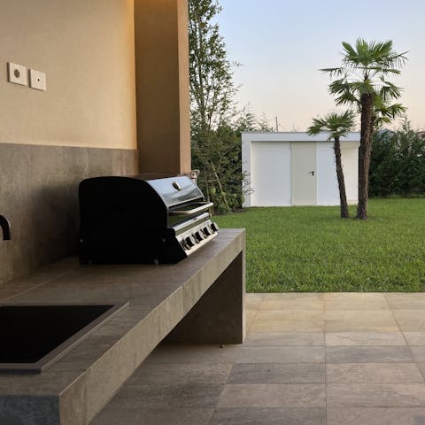Fire up the outdoor grill for dinner in the sunshine