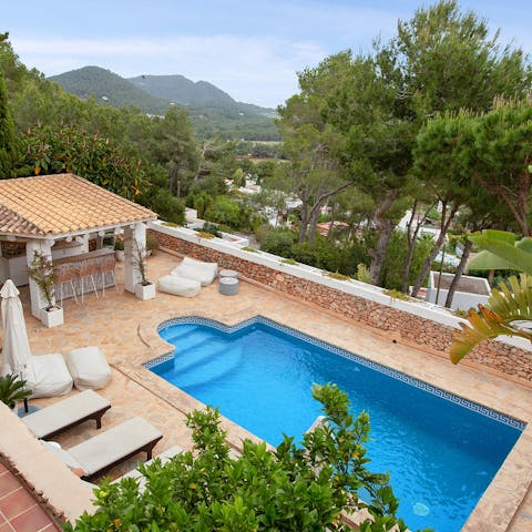 Swim some laps in the gorgeous pool