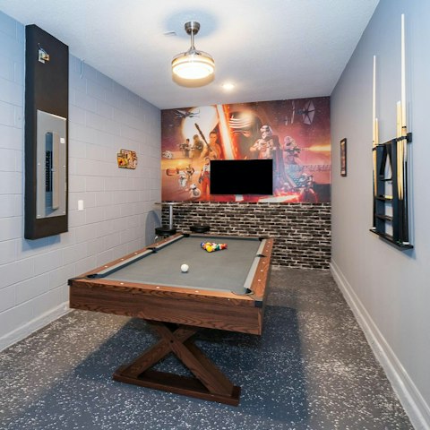 Show off your skills in the private games room