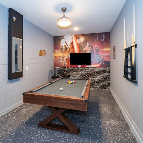 Show off your skills in the private games room