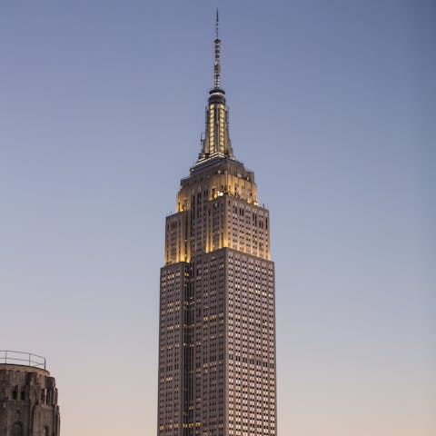 Catch the Q line to the Empire State Building for stunning views over NYC